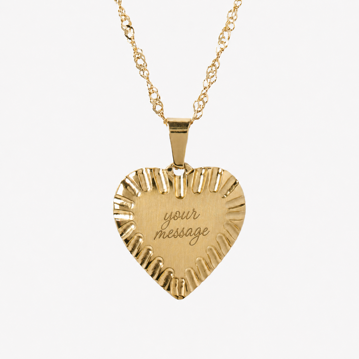 Personalised Heart Pendant