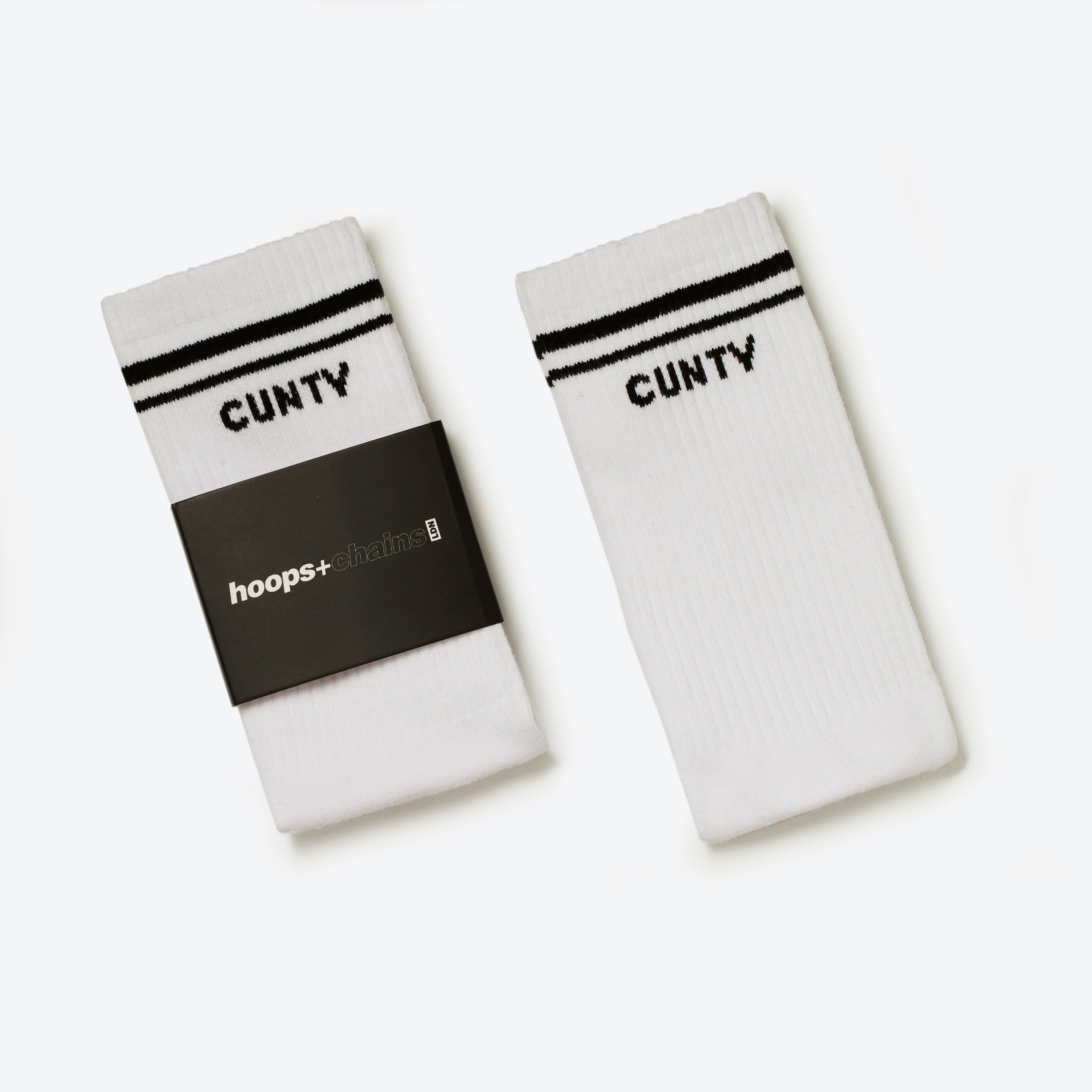 Cunty Socks White