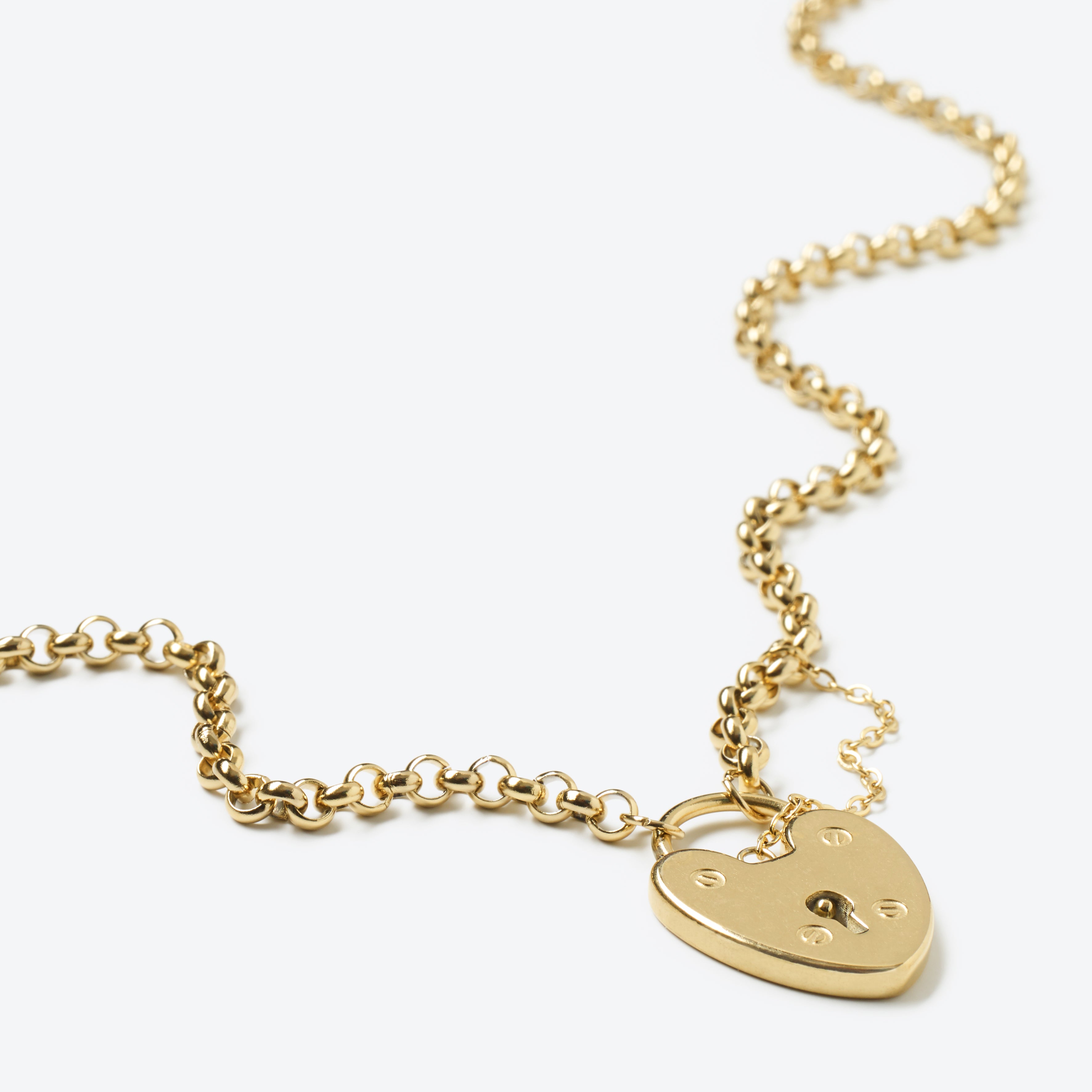 Heart Padlock Chain