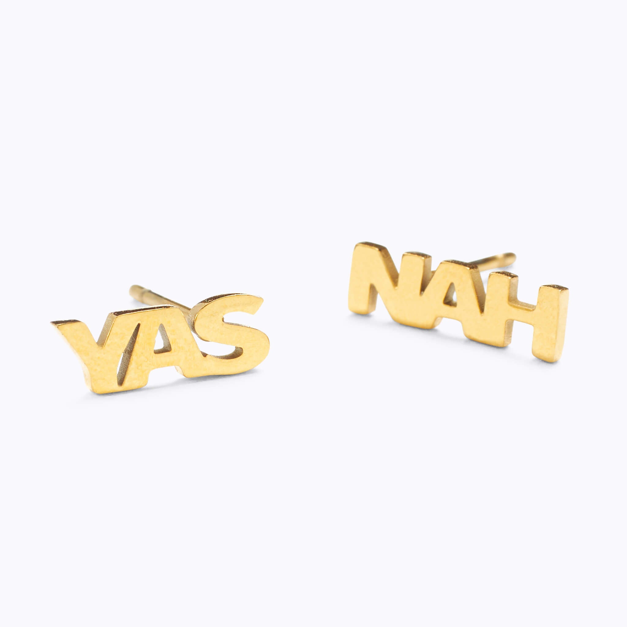 ‘YAS / NAH’ studs
